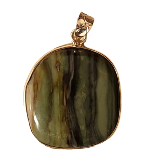 Jewelry - 925 sterling silver Zebra Jasper pendant